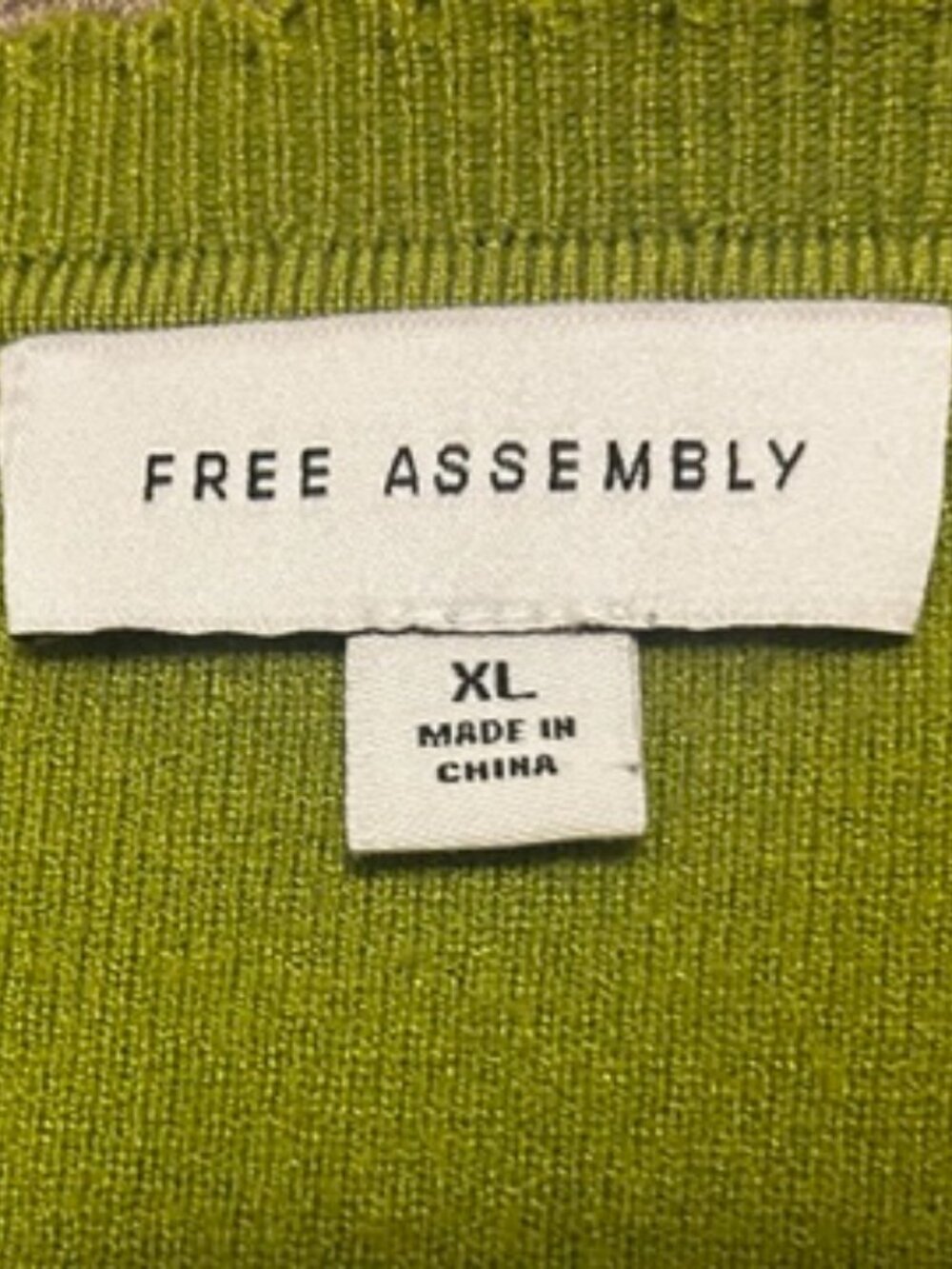 Green Cardigan - Free Assembly - Picture 5 of 5